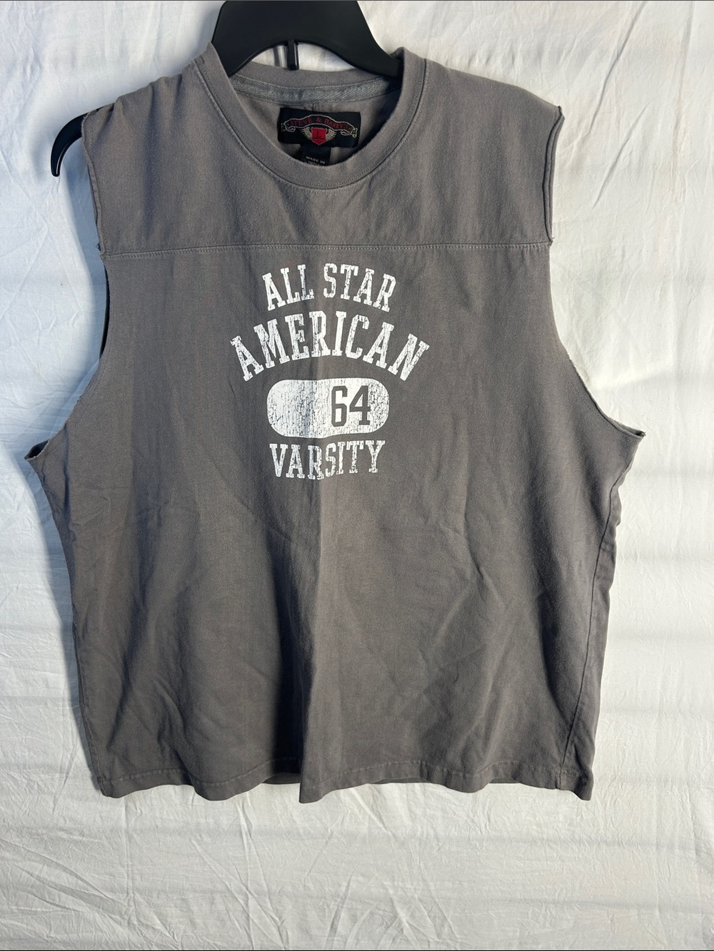 Steve & Barry's Gray All Star American Muscle Tee